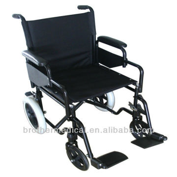 Chaise roulante BME4615 Chaise roulante en acier inoxydable de 12 po handicapée